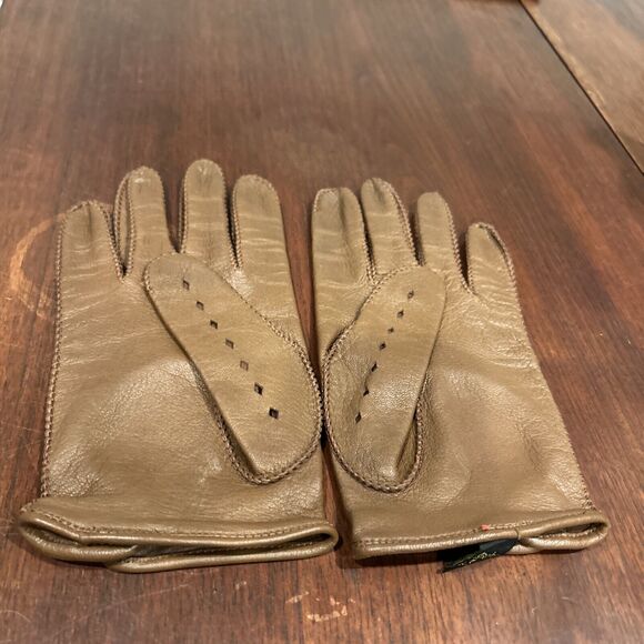 Vintage ‘Chesterton’ by Superb Medium Brown Leather Gloves - Picture 5 of 7